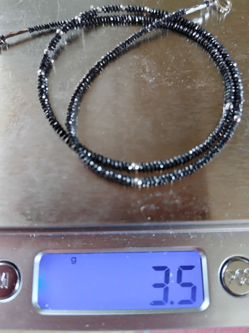 K18WG ブラックダイヤモンド　チョーカータイプ　ネックレス　13.07ct