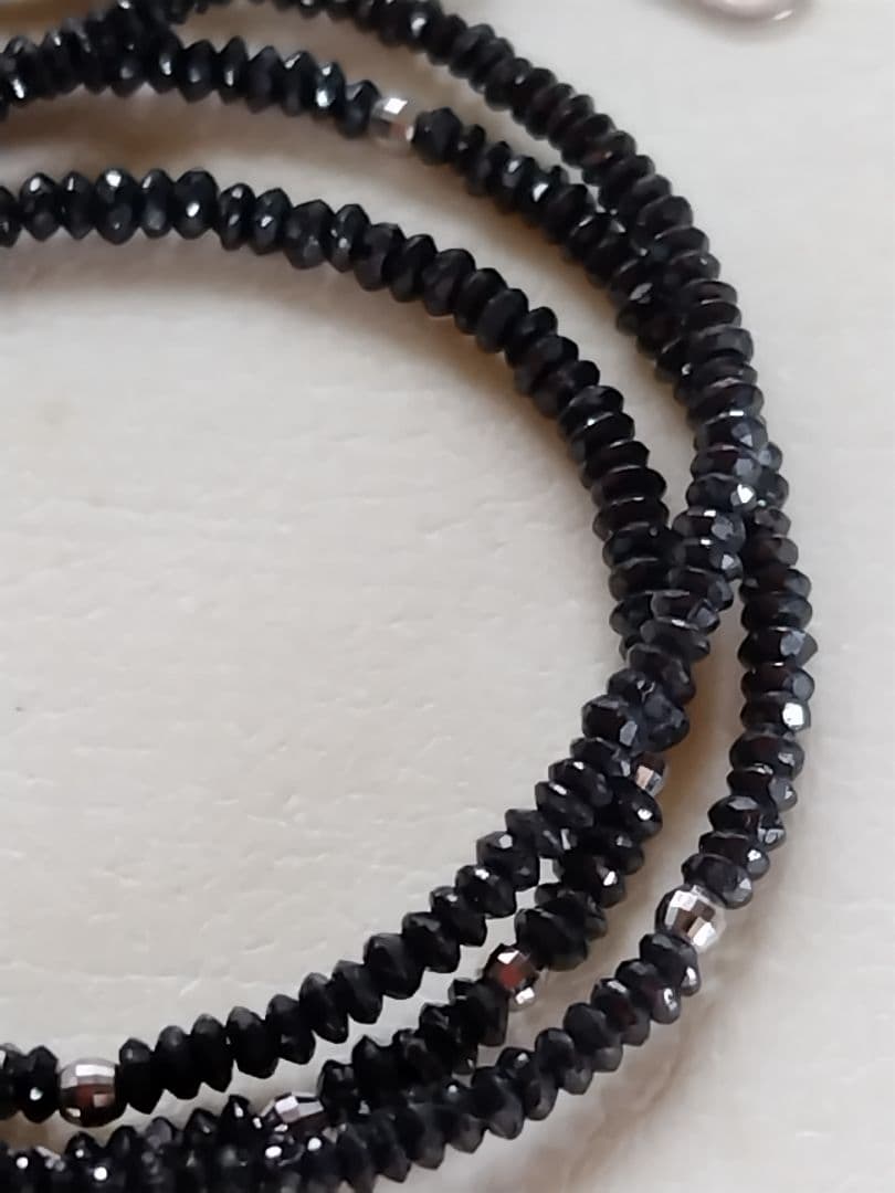 K18WG ブラックダイヤモンド　チョーカータイプ　ネックレス　13.07ct