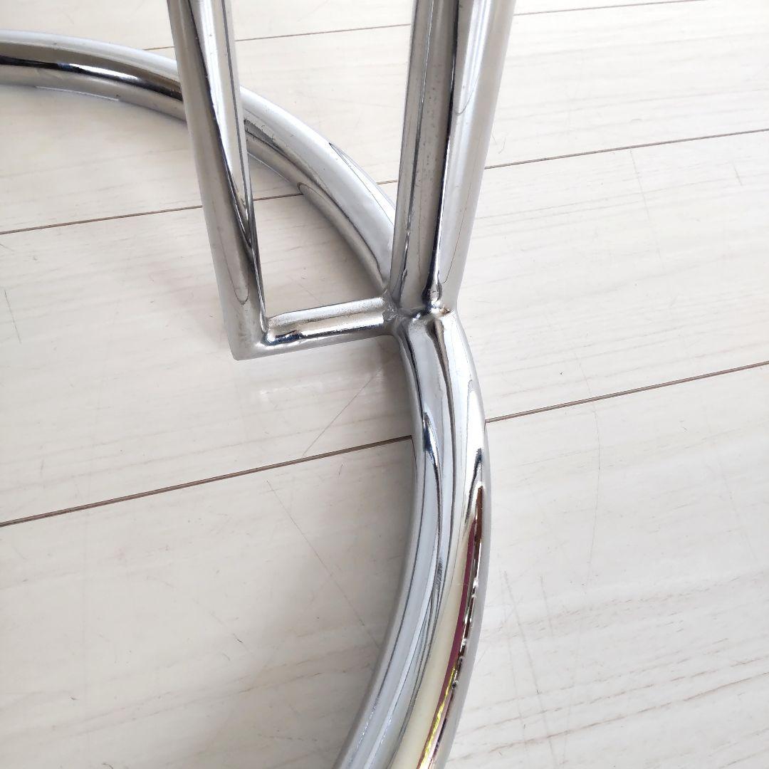 ミッドセンチュリーデザイン サイドテーブル コーヒーテーブル　ラウンド　ガラス