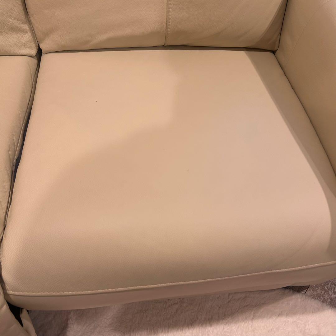 ✨美品✨ニトリ　アイボリー 電動リクライニングソファ