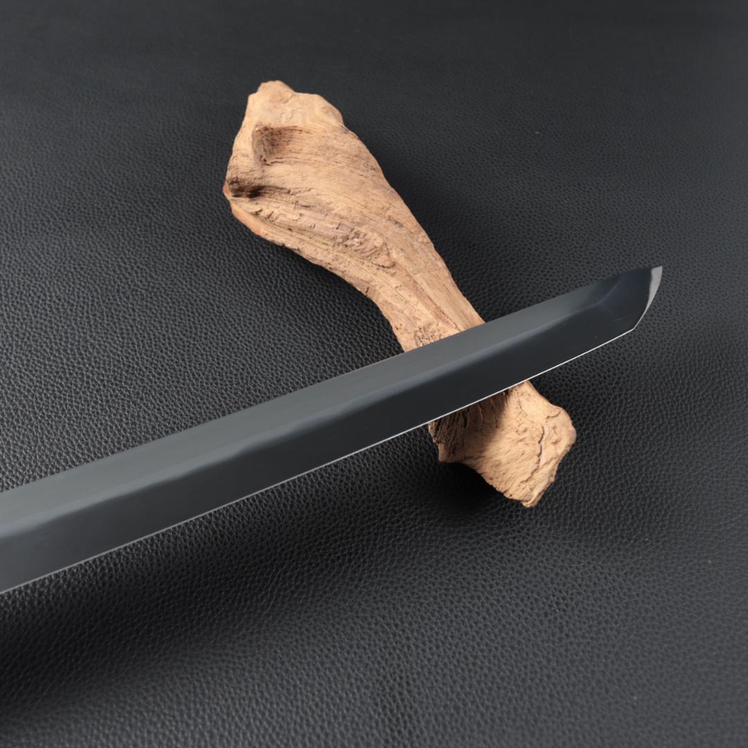 尺三 水本焼 MKH1高炭素鋼 広直刃 先丸柳刃包丁 究極の切れ味 黒檀八角柄
