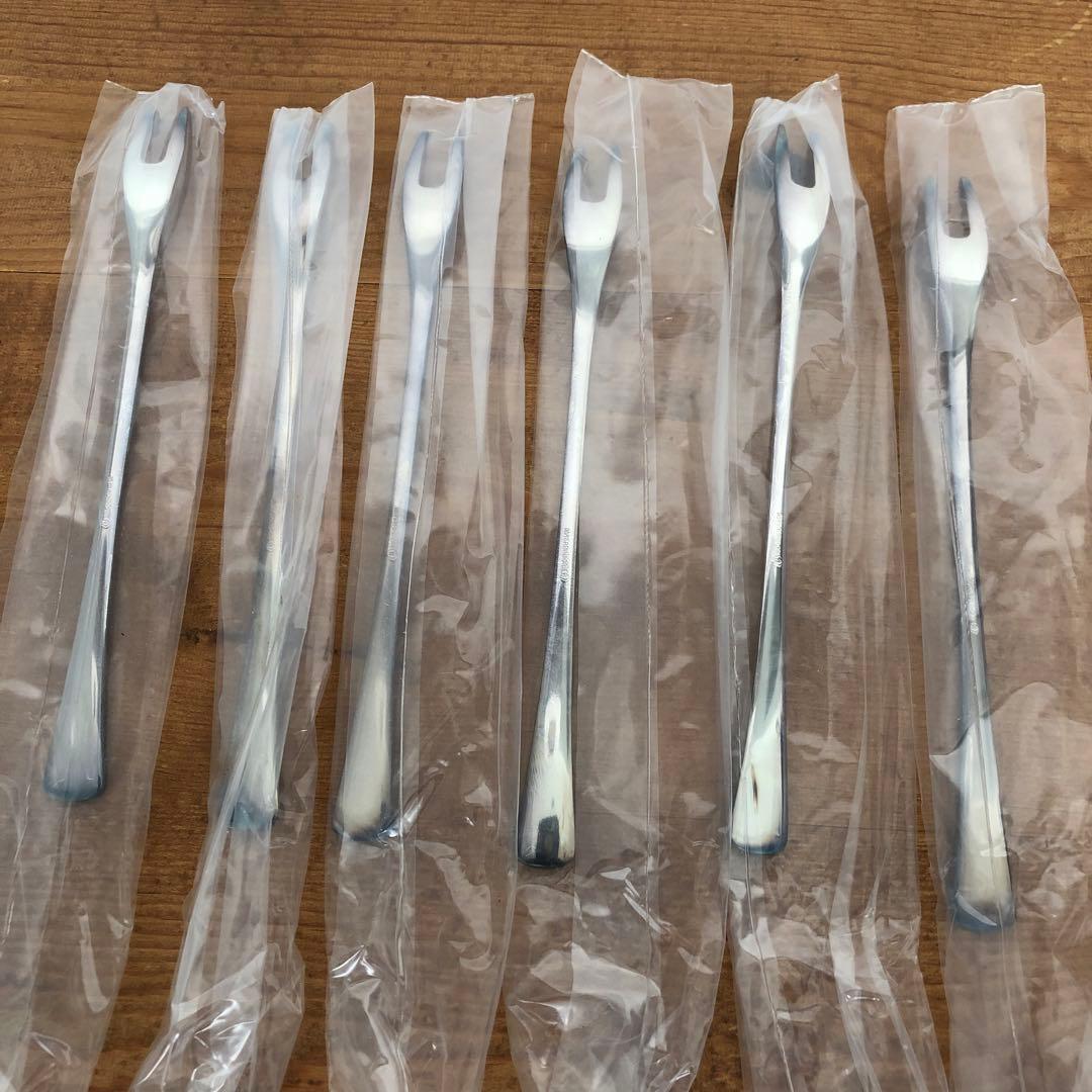 未使用　berndorf ロングフォーク　6本　ベルンドルフ　シルバープレート