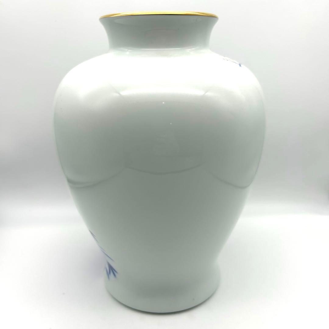 深川製磁 壺 花瓶 梅芙蓉 瑠璃 金彩 宮内庁御用達 高級花瓶 - メルカリ