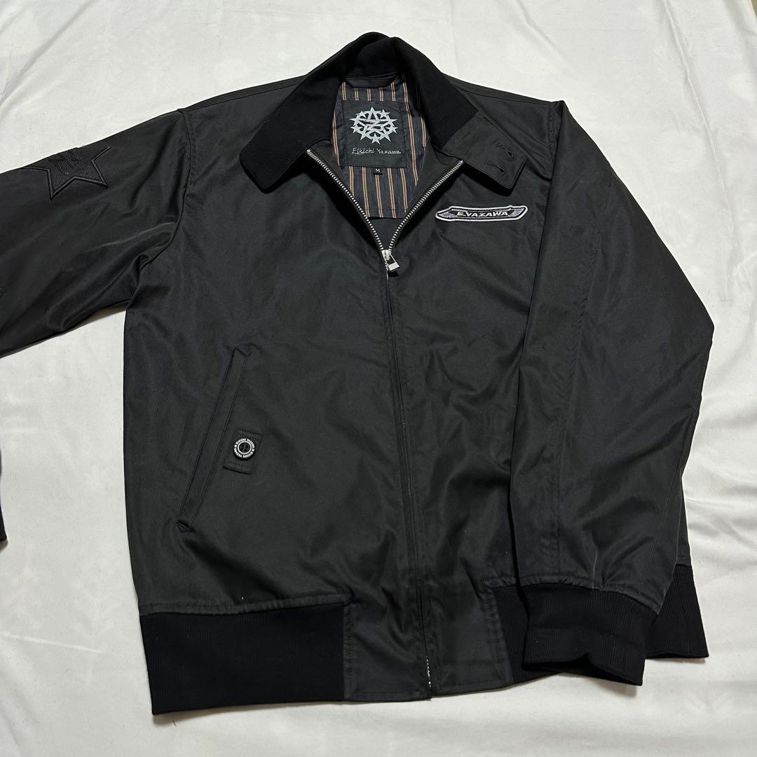 美品】矢沢永吉/スイングトップ/ジャンパー/ロゴ星/ ブラック/サイズM