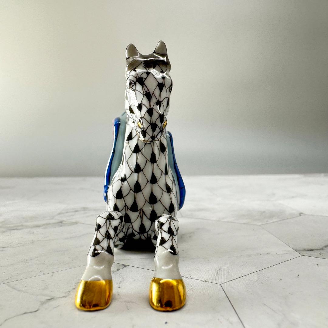 DA1286ヘレンド herend 馬 ペガサス 置物 陶器 - メルカリ