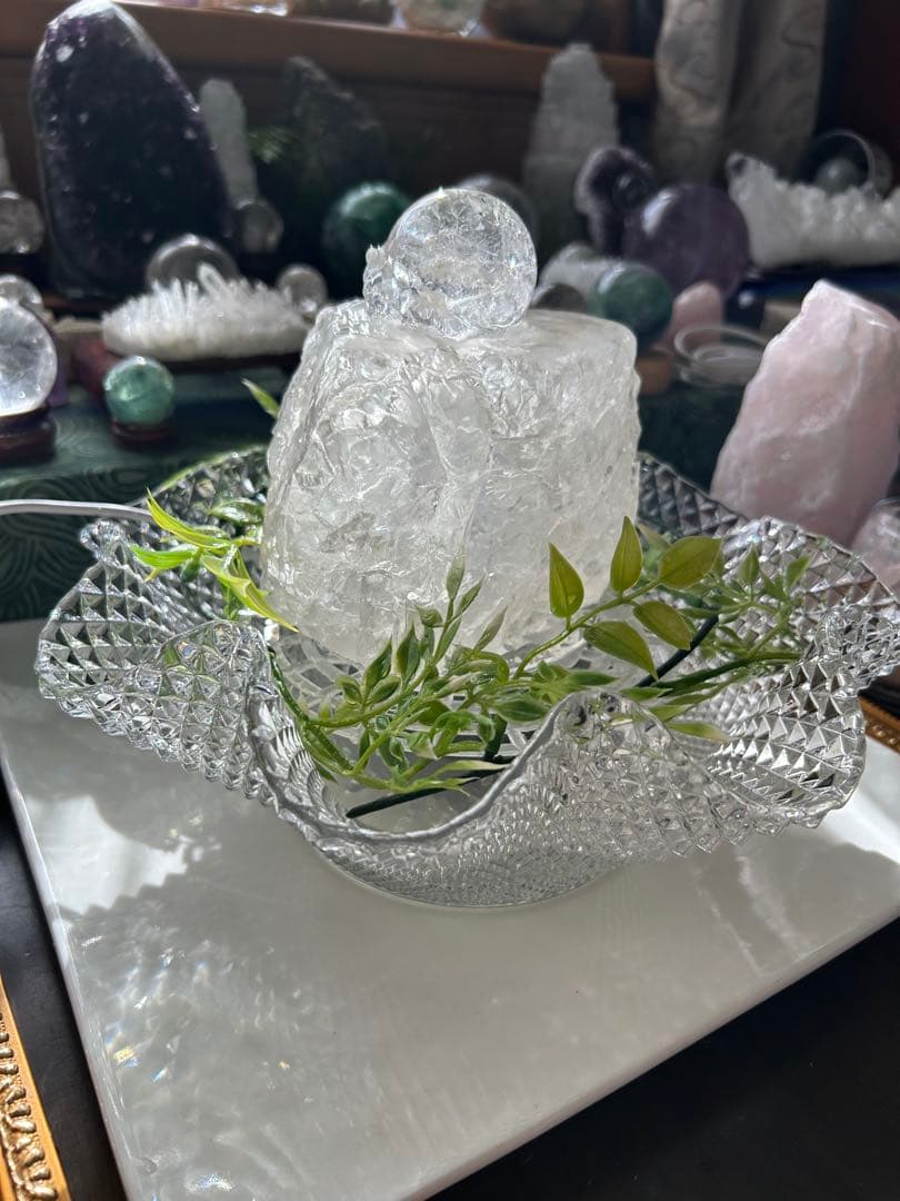✨破格✨絶品‼️水晶☆噴水☆天然石⭐︎ファウンテン☆秘蔵品⭐︎1368g