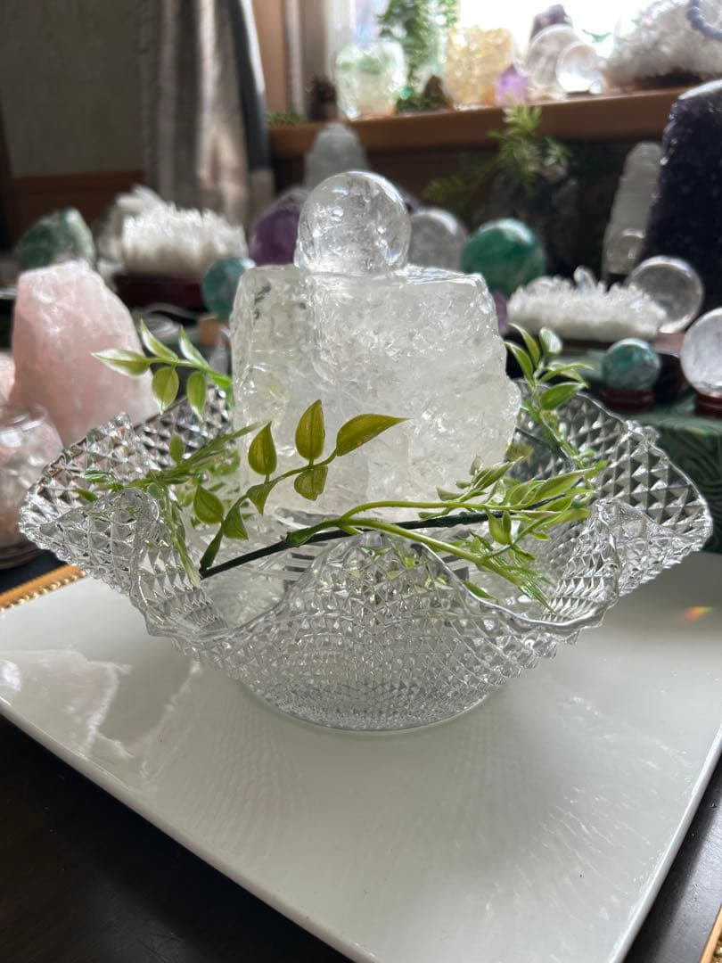 ✨破格✨絶品‼️水晶☆噴水☆天然石⭐︎ファウンテン☆秘蔵品⭐︎1368g