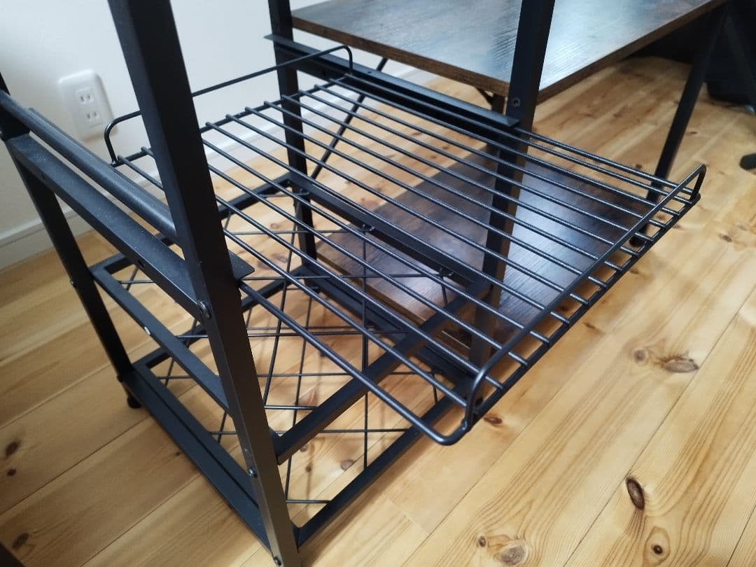 キッチンラック レンジ台　ワインボトルホルダー