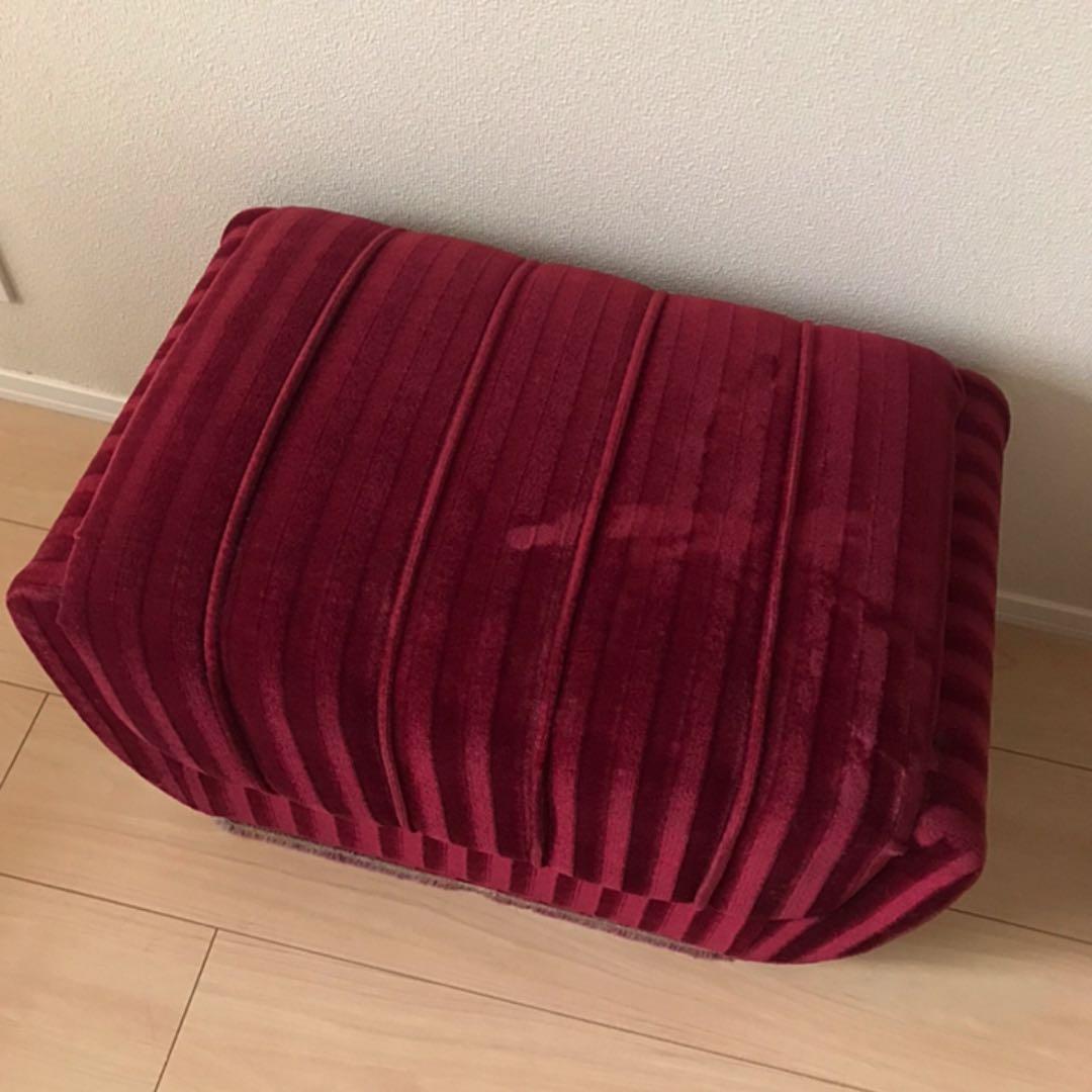 オットマン スツール ソファー インテリア アンティーク　モケット生地