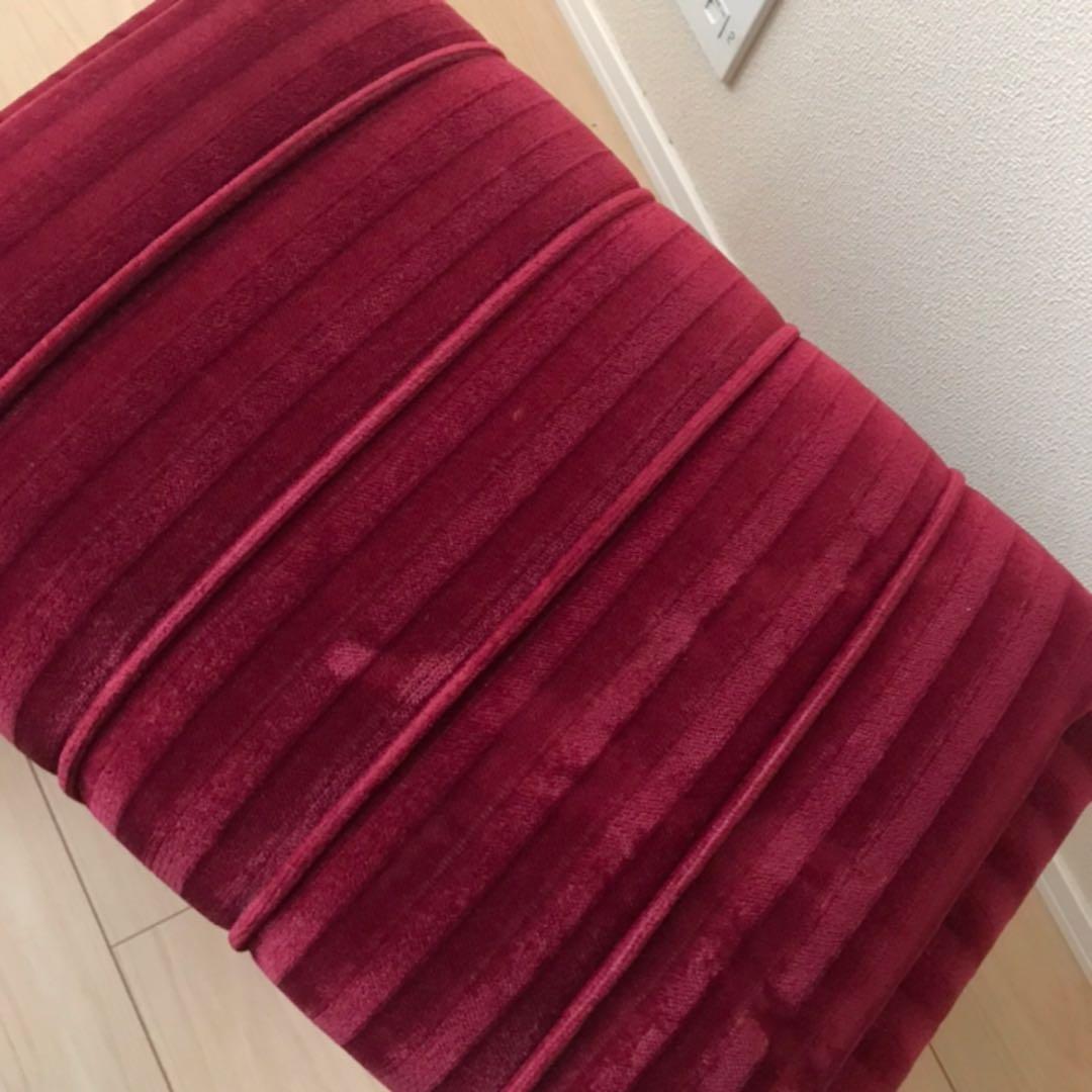 オットマン スツール ソファー インテリア アンティーク　モケット生地