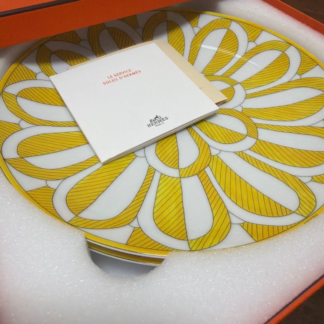 ４枚セット！新品未使用エルメス食器ソレイユ ドゥ エルメス デザートプレート