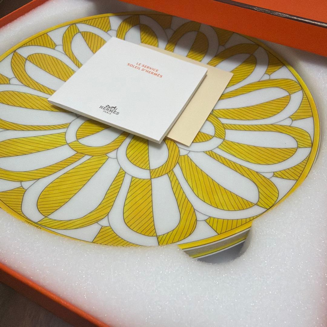４枚セット！新品未使用エルメス食器ソレイユ ドゥ エルメス デザートプレート