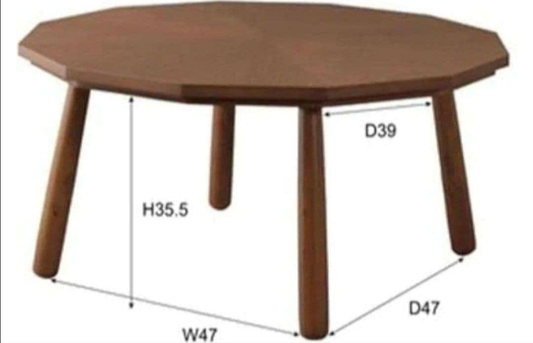 激安 東谷 こたつテーブル W80×D80×H39cm KT-110 新品 - メルカリ