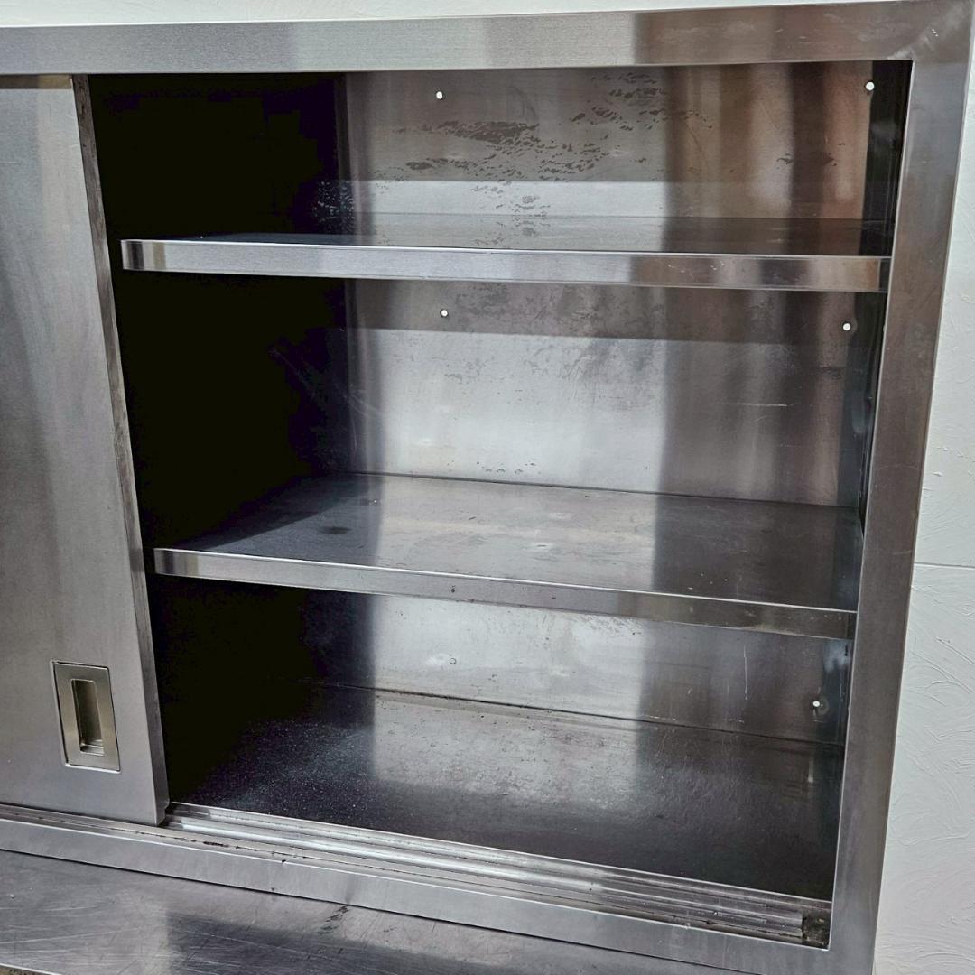 ステンレス 吊戸棚 W1500×D350×H850mm 吊り戸 厨房用品 収納棚