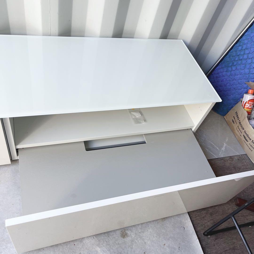 専用取付無料！モルテーニ PASS ホワイトガラストップテレビボード✨