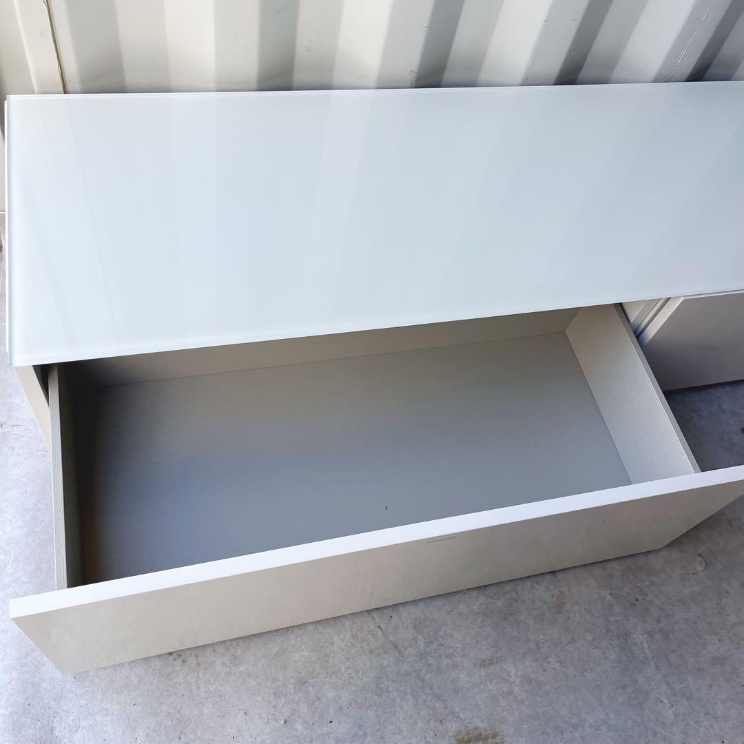 専用取付無料！モルテーニ PASS ホワイトガラストップテレビボード✨