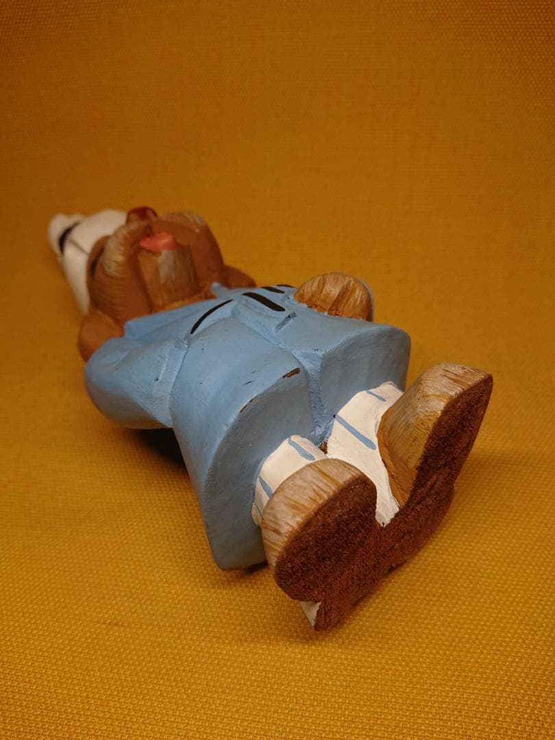 ビンテージ　人形　犬　木彫　彫像　置物　インテリア　工芸品　美術品　A1119