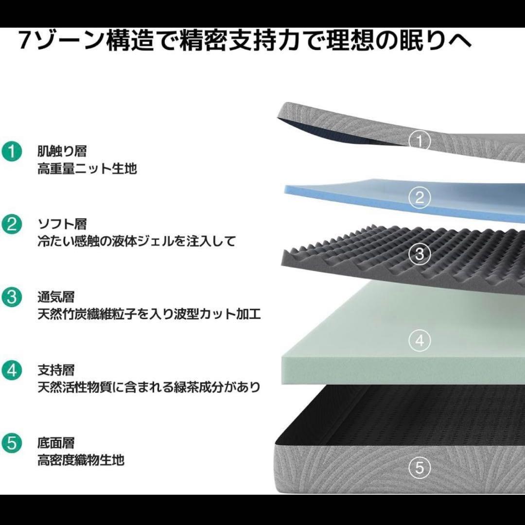 マットレス セミダブル やや硬め 厚さ16㎝