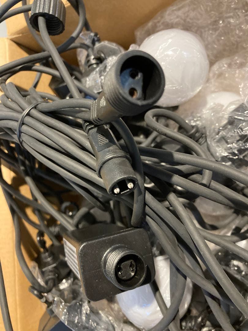 LEDストリングライト　 2セット売り 防水　ホワイトボール20灯 約13m