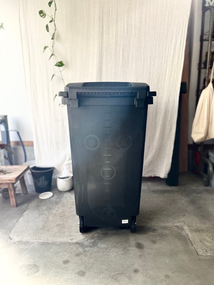 新品未使用RISUキャスターペール90C2ブラック黒90L業務用日本製ゴミ箱