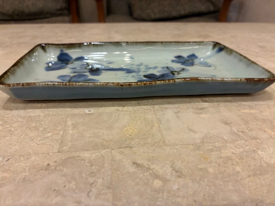 斉山窯　長方形皿