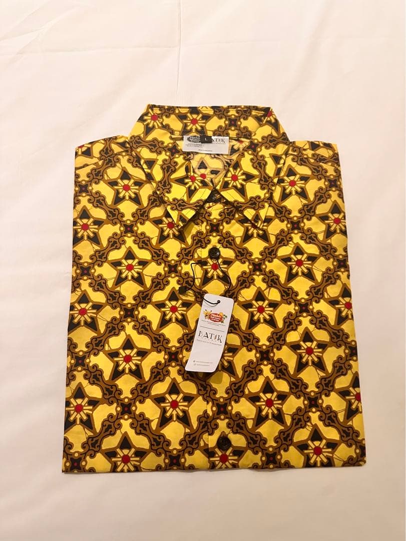 ヒトデマン 柄 ジョグジャカルタ限定ポケモンバティック半袖シャツ L