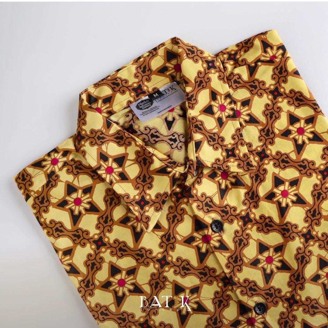 ヒトデマン 柄 ジョグジャカルタ限定ポケモンバティック半袖シャツ L