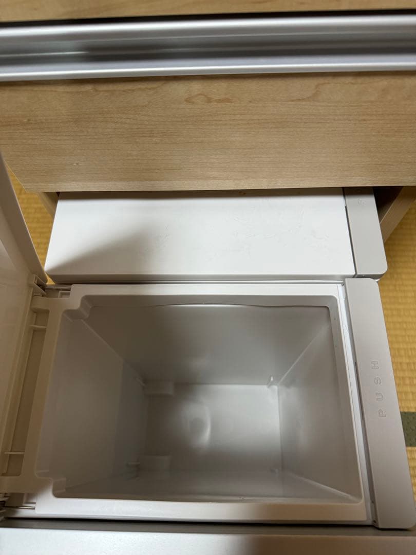 【まるぽんさん】ナチュラル　ゴミ箱付きキッチンすき間収納庫