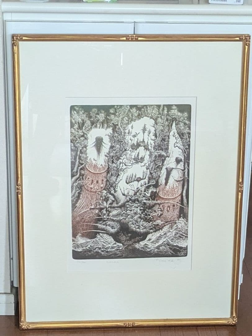 【SORAさまご予約品】知る人ぞ知る東欧の巨匠ブルノフスキーの超絶技巧リトグラフ