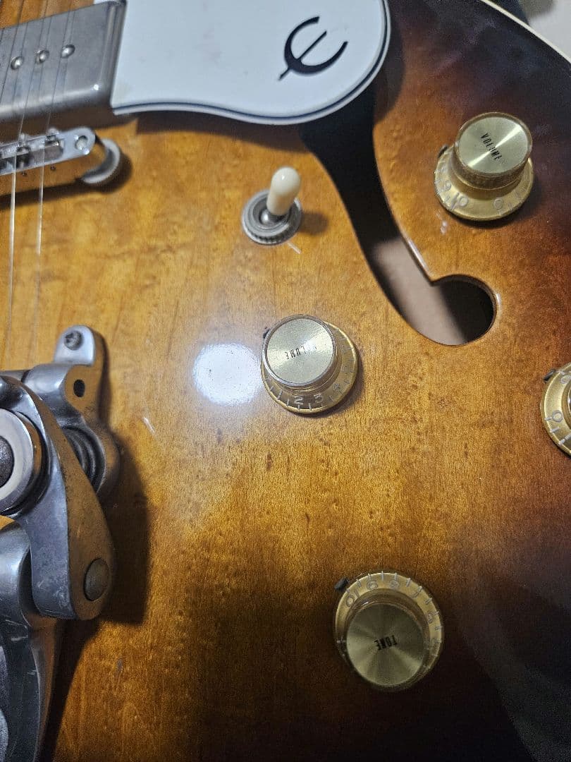 超希少OASISボーンヘッド同型寺田製87年初年度EpiphoneCasino - メルカリ