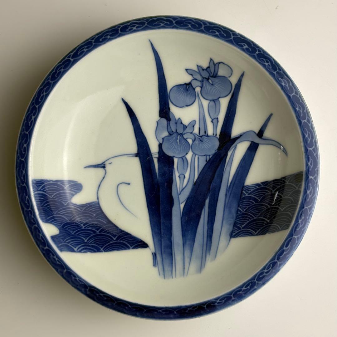 伊万里 染付 丸皿 骨董 皿 飾皿 アンティーク - メルカリ