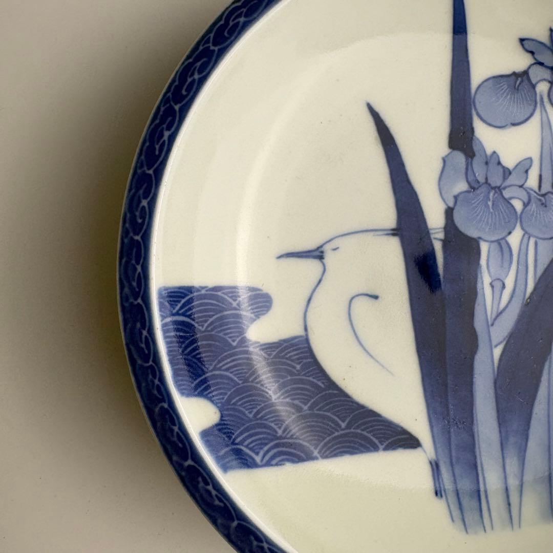 伊万里 染付 丸皿 骨董 皿 飾皿 アンティーク - メルカリ