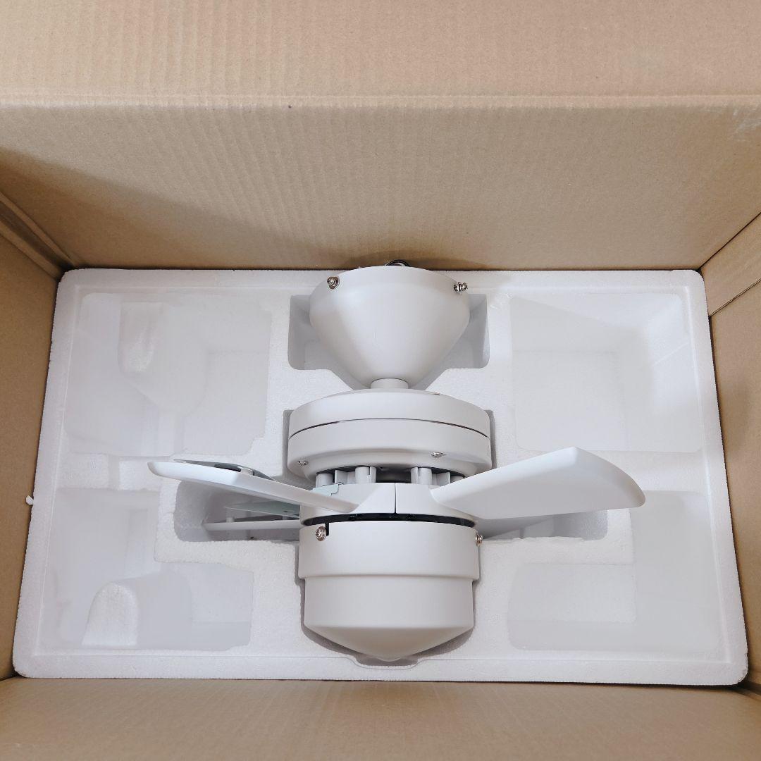 未使用級✨DAIKO シーリングファン YCF-013W 簡易取付式 リモコン付
