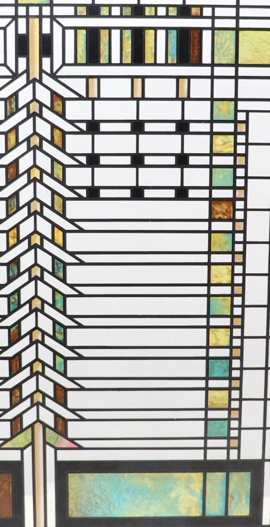 フランク・ロイド・ライト 藤の花 ヴィンテージ ステンドグラス マーティンハウス