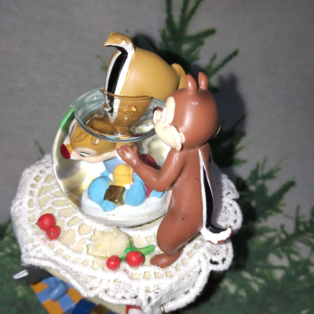 ディズニー　チップとデール　スノードーム　レア