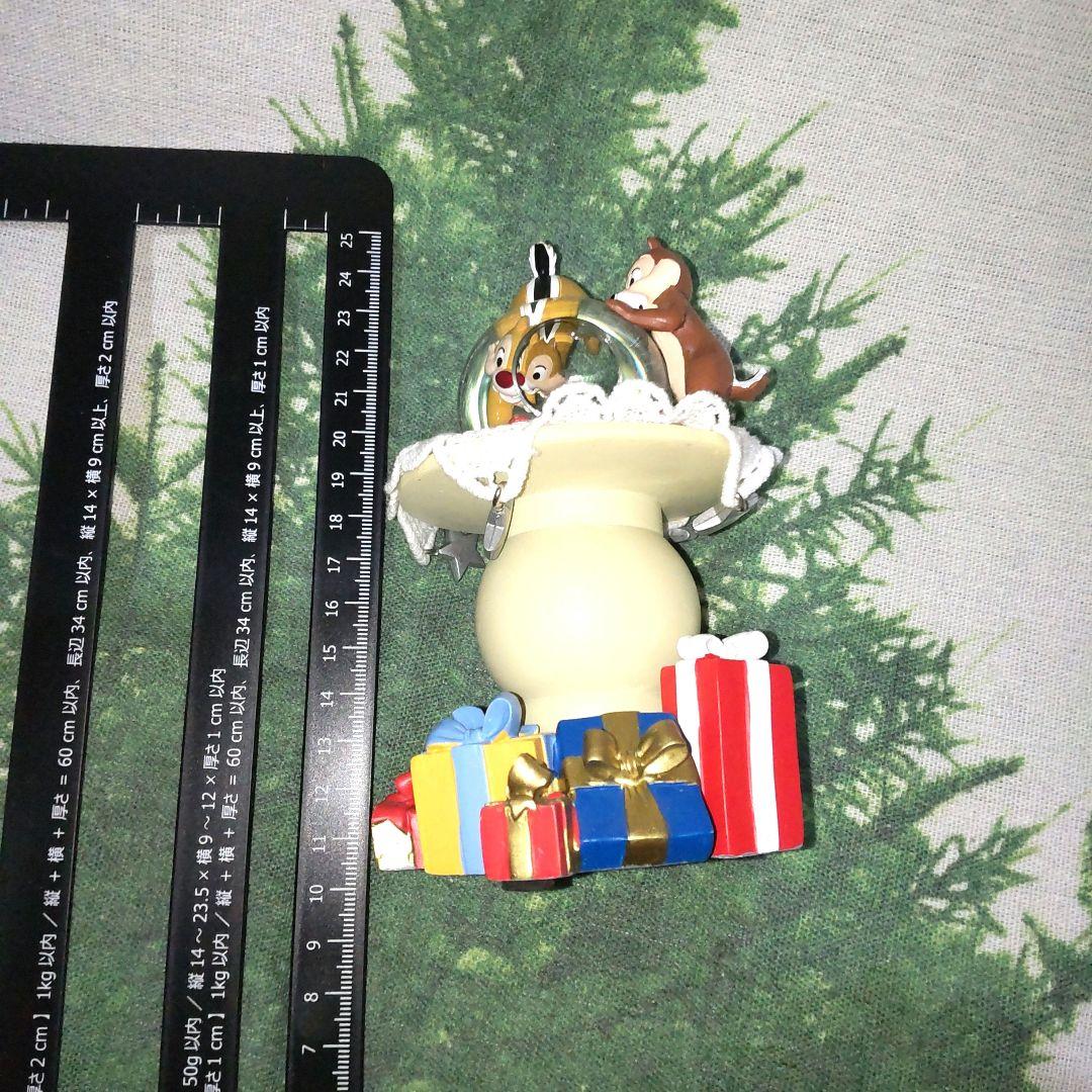 ディズニー　チップとデール　スノードーム　レア