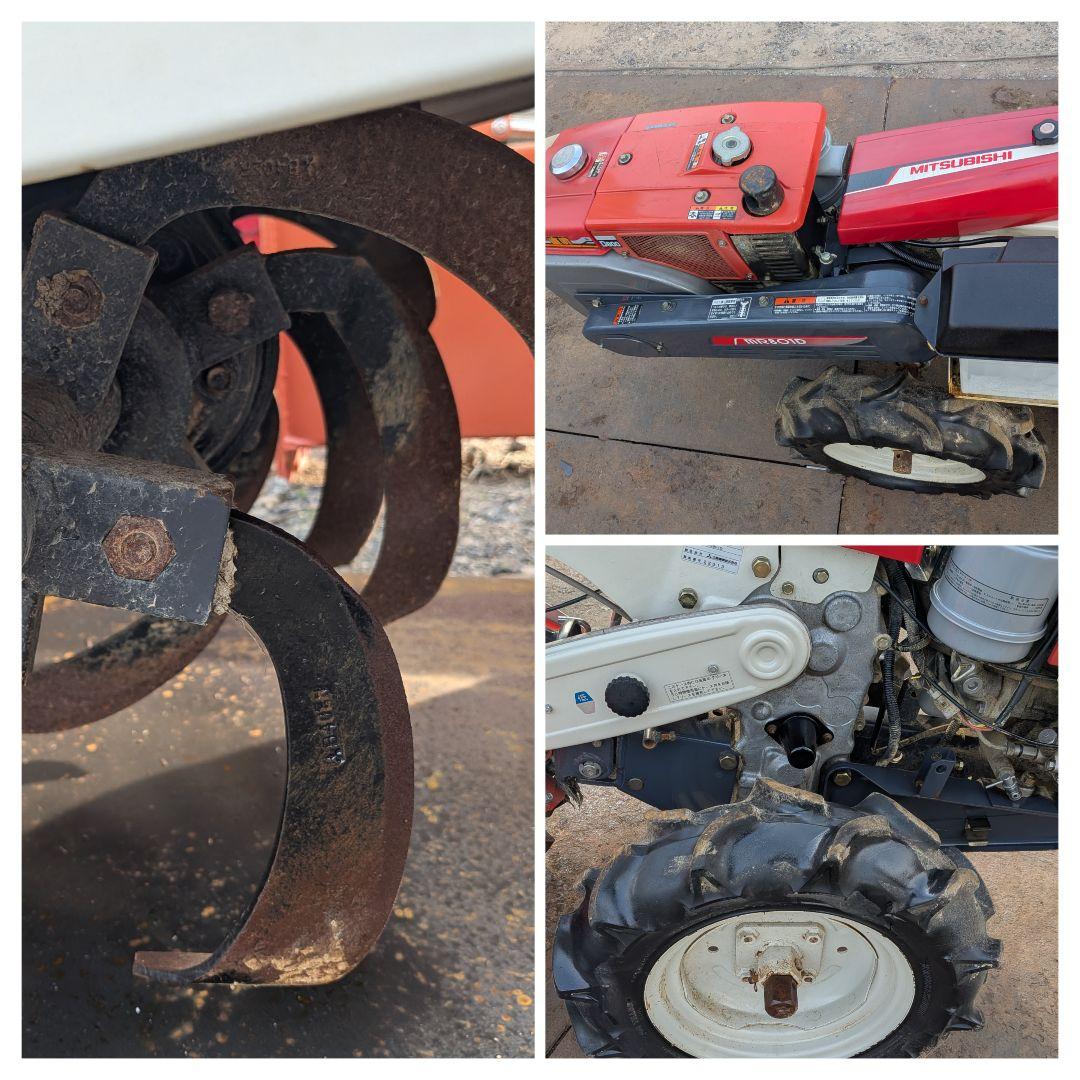 三菱耕運機　ディーゼル　MR801D セル付きバッテリー新品　8馬力　配送可能