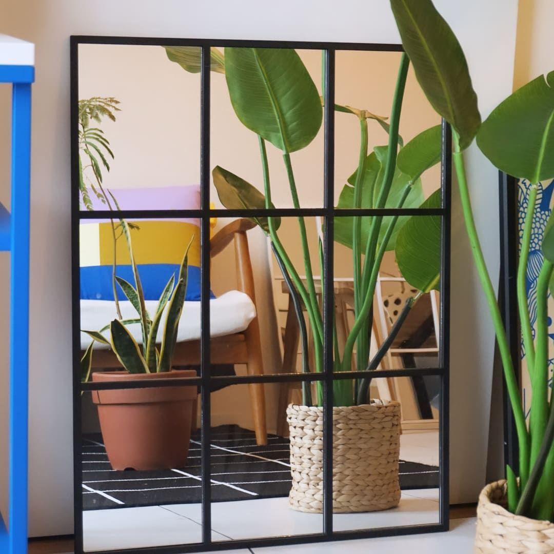 姿見　格子　大型ミラー