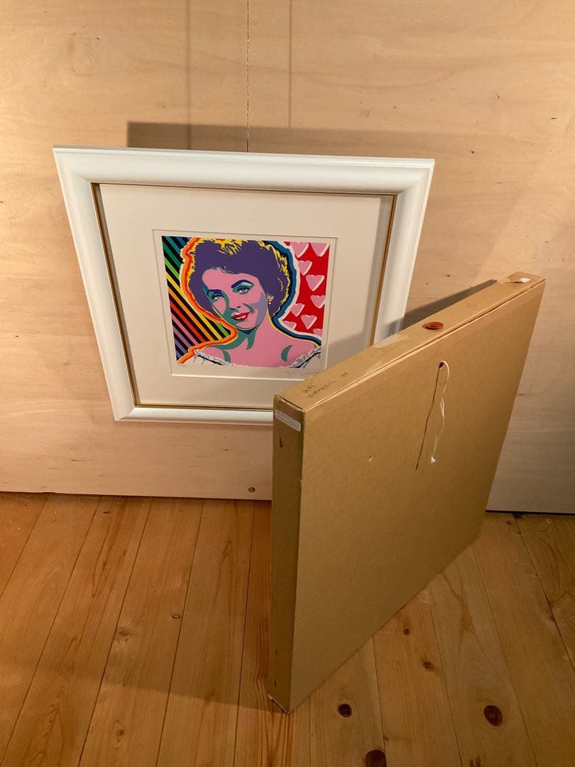 ヤマガタ 「エリザベス・テイラー」 シルクスクリーン 直筆サイン