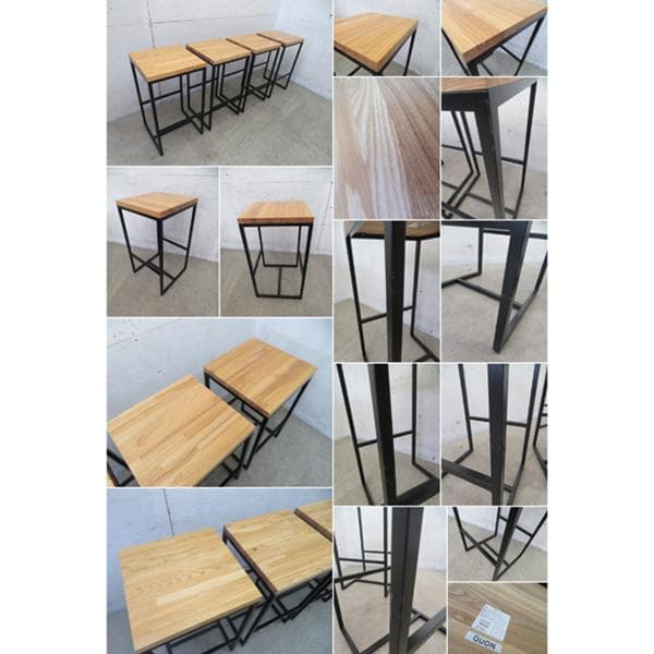 ■P838■展示品■QUON■マルシェ■バースツール■4点セット■18.4万円■
