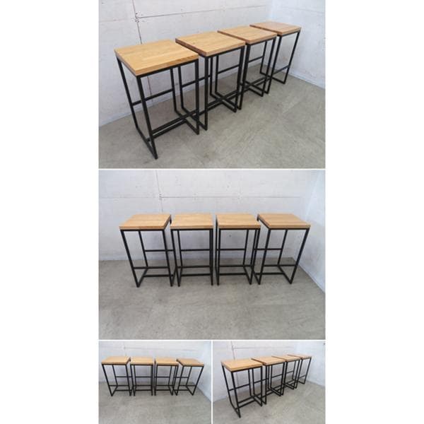■P838■展示品■QUON■マルシェ■バースツール■4点セット■18.4万円■