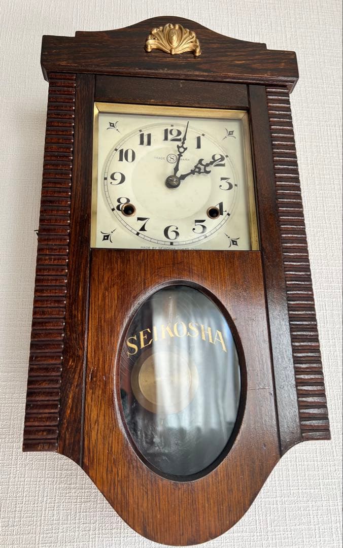 SEIKO SHA 精工舎　振り子時計ゼンマイ掛け時計柱時計ボンボン時計古時計