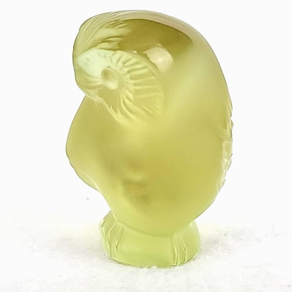 △美品△ラリック　フクロウ　シュエットフリソン　置物　ゴールド 3