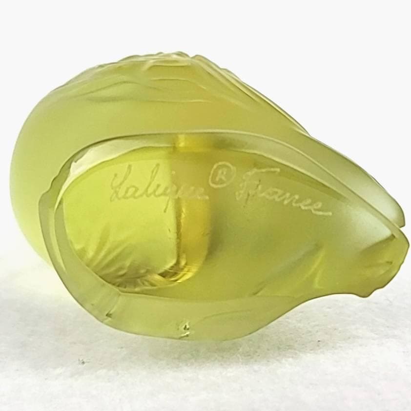 △美品△ラリック　フクロウ　シュエットフリソン　置物　ゴールド 3