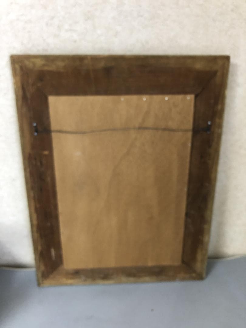 フランスアンティーク　ミラー　リボン装飾