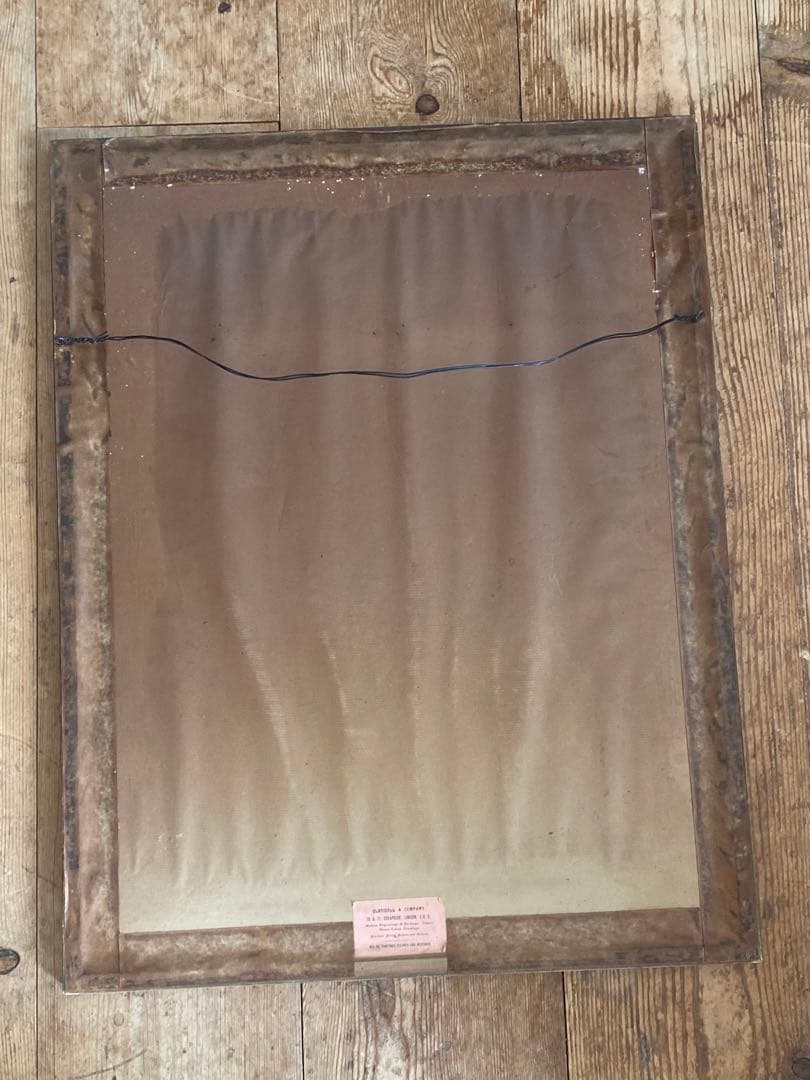 絵画 水彩画 アンティーク 額装 イギリス 1920年代 アールデコ