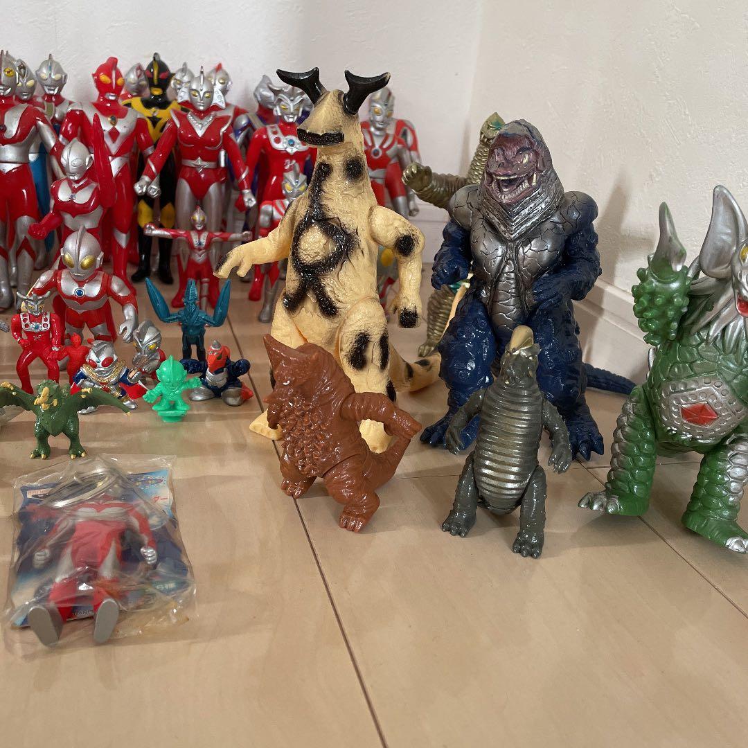 平成 ウルトラマンソフビ 指人形 まとめ売り 希少 99体 90' 当時