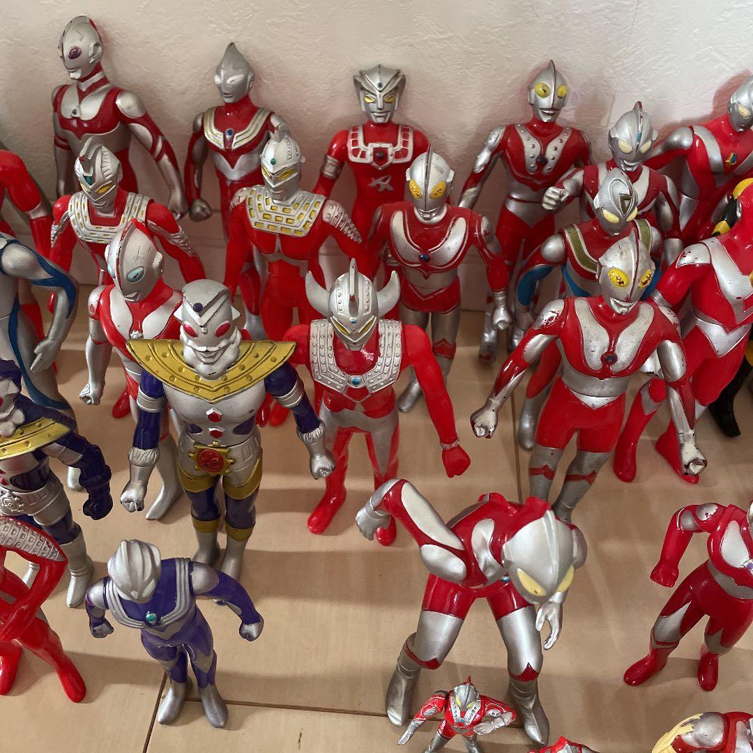 平成 ウルトラマンソフビ 指人形 まとめ売り 希少 99体 90' 当時