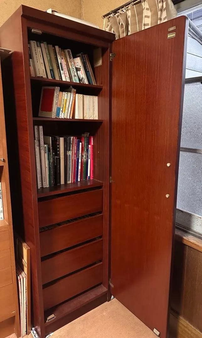 木製本棚　アンティーク　飾り棚　ヴィンテージ　キャビネット　昭和レトロ　チェスト