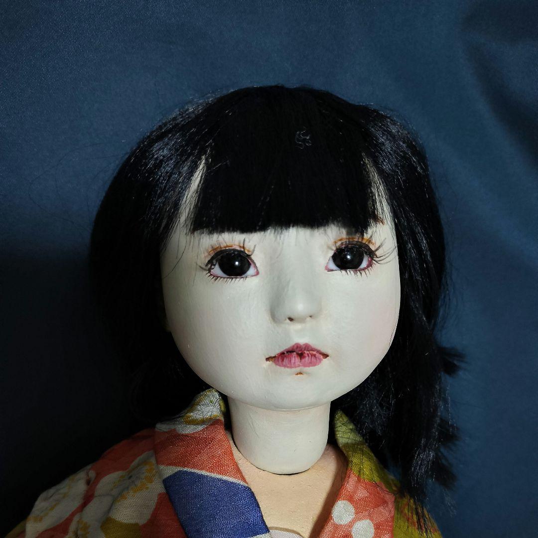 創作人形　作家様　市松人形　椅子つき